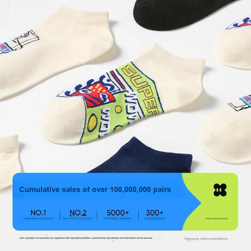 JKN Ankle Socks Unisex 5 Pack Gift Box Set Included-4