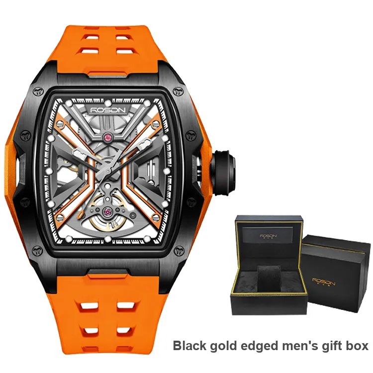 ROSDN Climber's Phantom Collection Automatic Mechanical Movement Watch Men's Watches Black Dial G2710-29