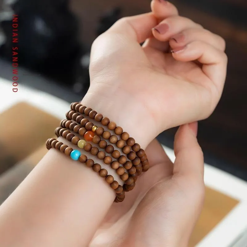 GUMUJIANG Laoshan Sandalwood Bracelets Unisex-3