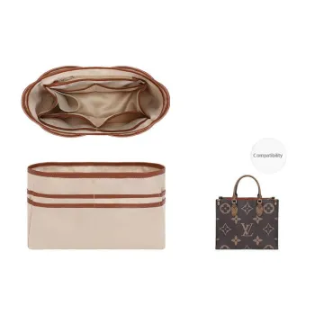 Tide Satin Lining Storage & Organization Interior Pocket TOTE Super Light With Built in Dividers Women's