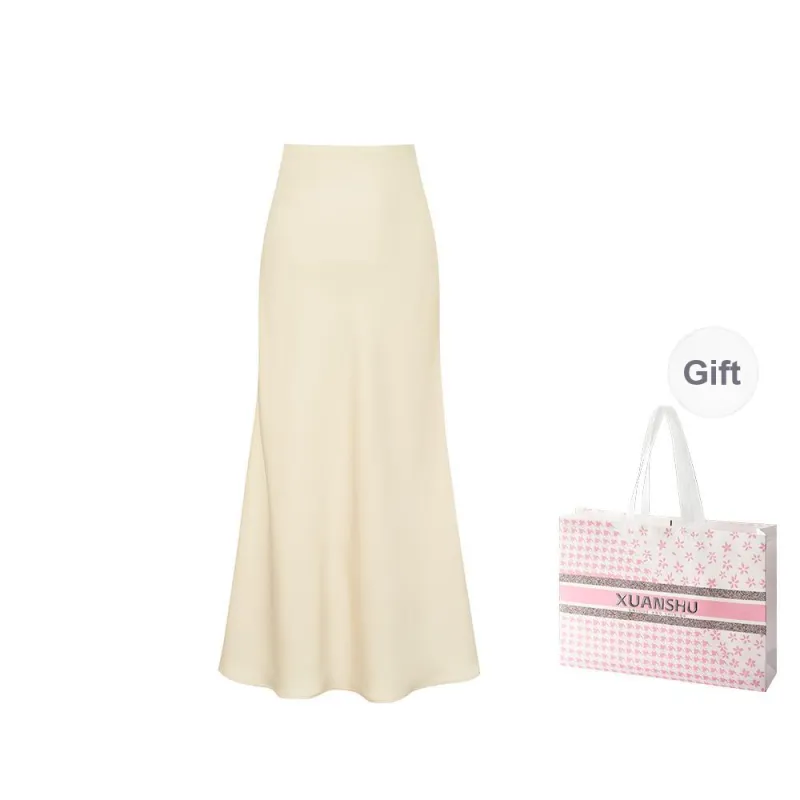 XUANSHU Casual Long Skirt Women's-0