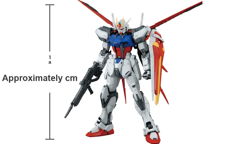 BANDAI MG 1 100 Mobile Suit Gundam SEED Strike Gundam, Air Combat Backpack Model Kits 18cm-4