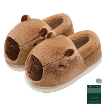 Red Bean Couple Cotton Slippers