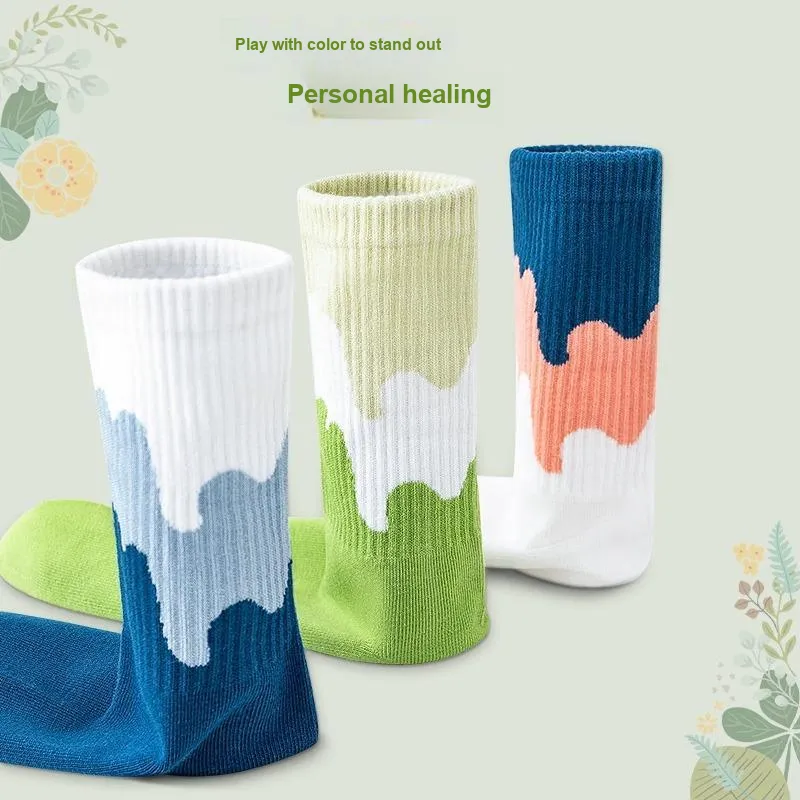 LUOLIAN Mid Calf Socks Women's 5 Pack-31