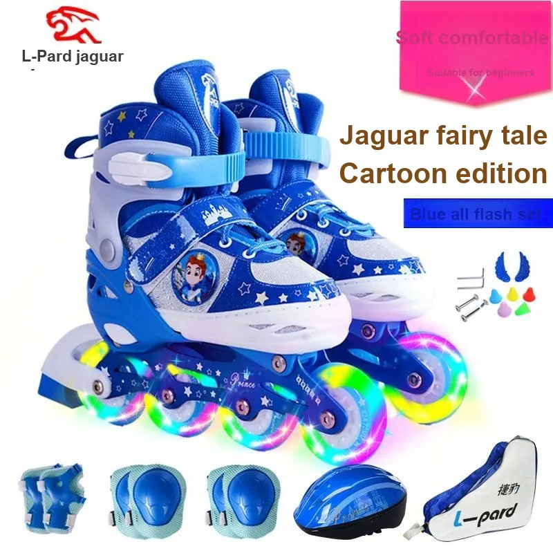 L pard Inline Skates Roller Skating Kids' Size Adjustable-1