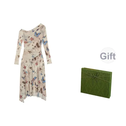 DITB Длинное платье с длинными рукавами женское