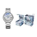 Silver Case White Dial Steel Band Women's