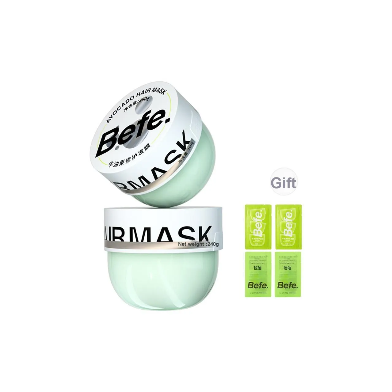 Befe Авокадо Нет Steam Маска для волос 3,0 Восстанавливающая Питательная Увлажняющая Уход за волосами