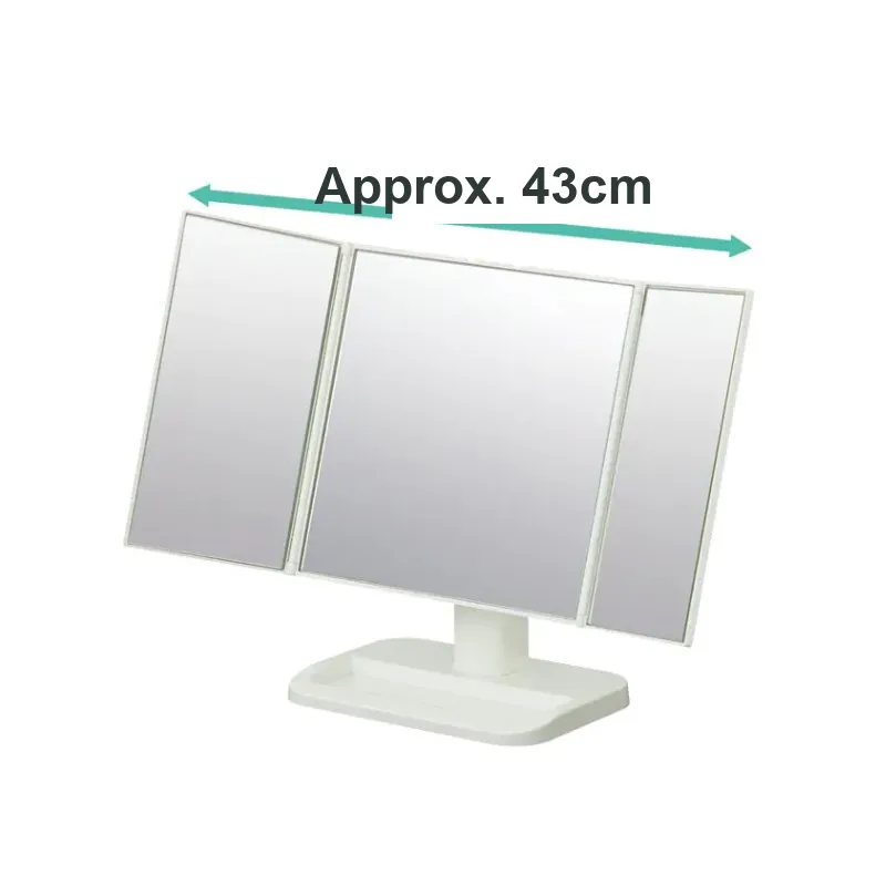 NITORI Tri-Sided Foldable Portable Mirror Minimalist Style-2