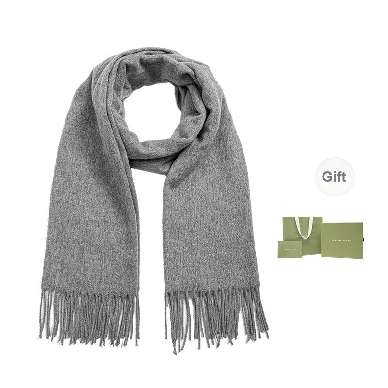 VANESSA HOGAN Plush Yarn Shawl Scarf Unisex-0