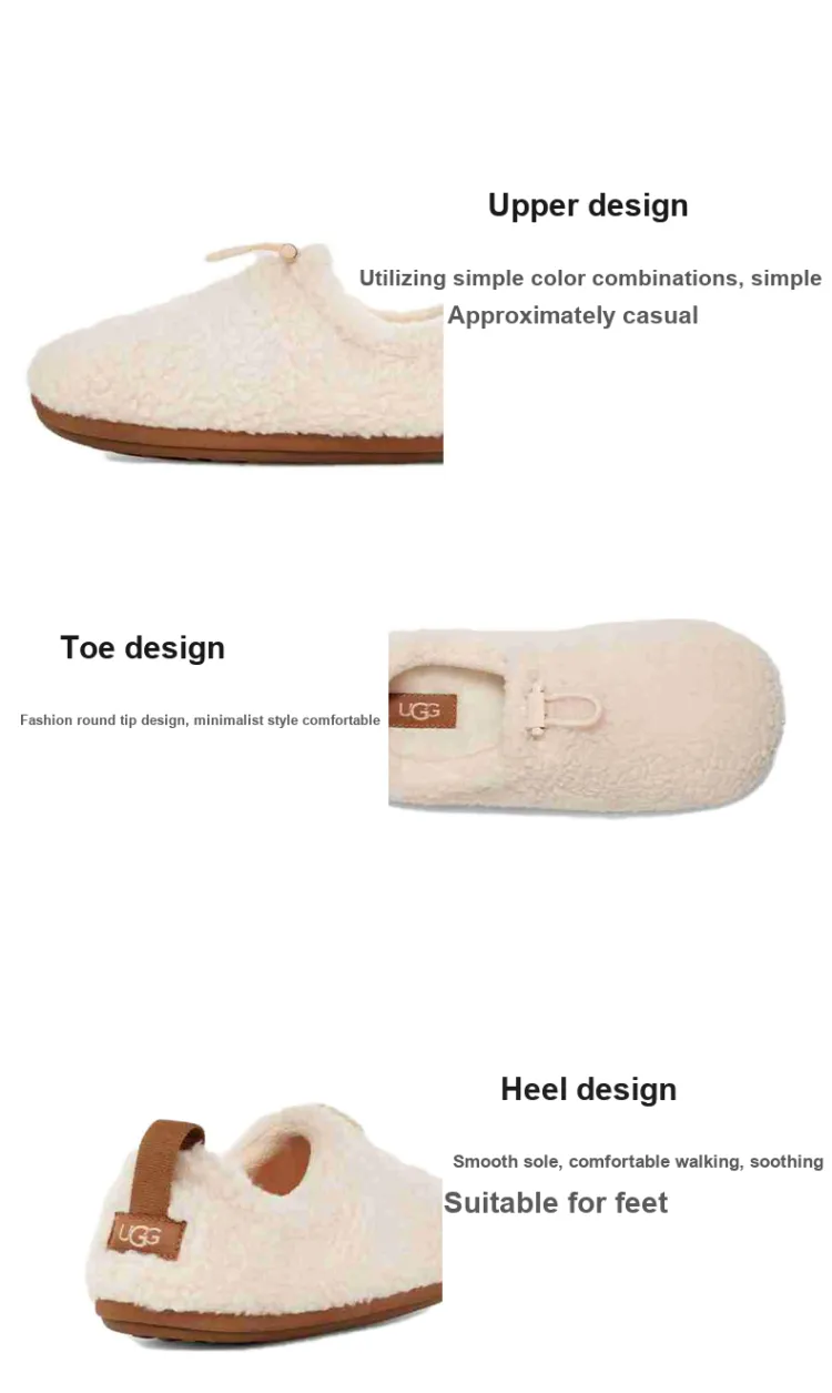 ☆人気☆【UGG】☆UGG Plushy Slipper☆Natural/Chestnut☆ UGG Plushy Slipper Natural Chestnut Women's US W 6 - POIZON