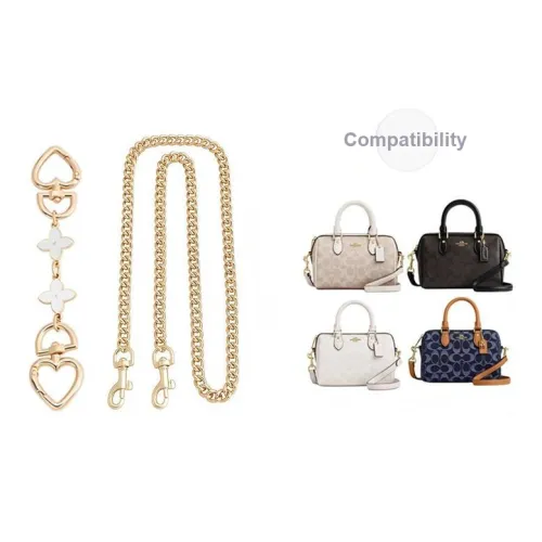 Ingenuity Handmade Металл Сумка Ремень Женский Золотистый Тон Белый