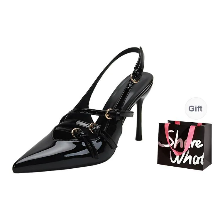 BIGTREE Slim Heel High Heels Women's-1