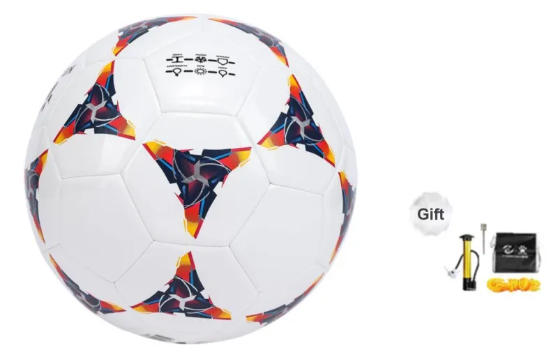 KELME 4/5 Size Professional Durable TPU Machine Stitched Soccer Ball Unisex White Black-3