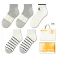 Gray 2+Stripes 2+White (5 Pack)