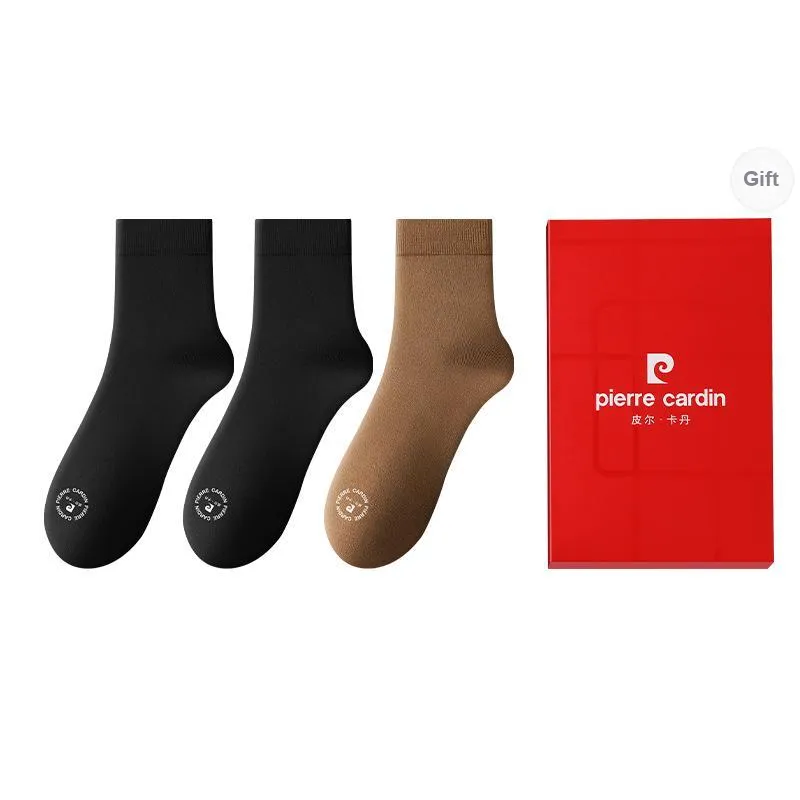 PIERRE CARDIN Mid Calf Socks Women's Box Of 3 Strips-5