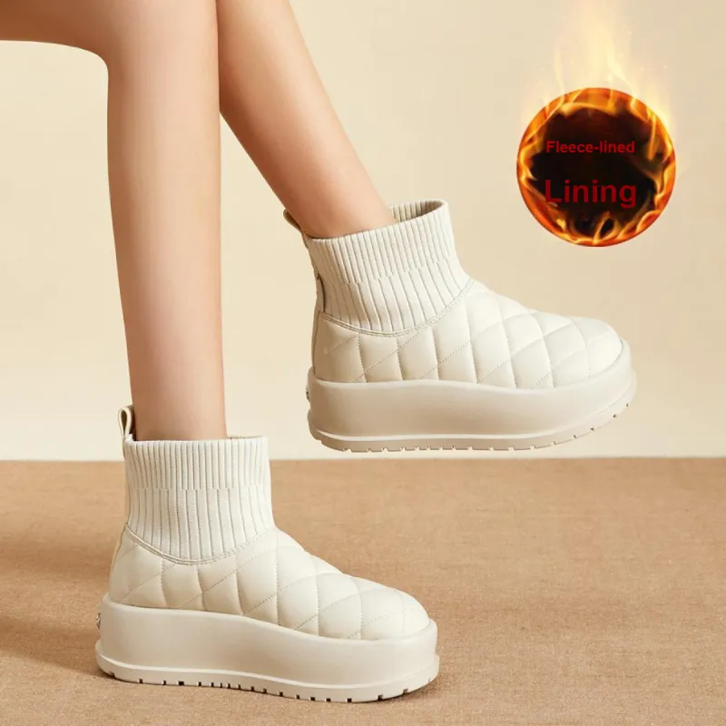 Mulinsen Warm Slip Resistant Short Snow Boots Women's-8
