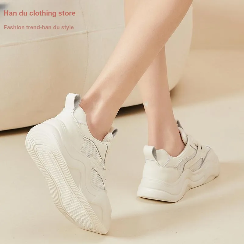 HSTYLE Fashion Versatile Cushioning Wear-Resistant Chunky Sneakers-1