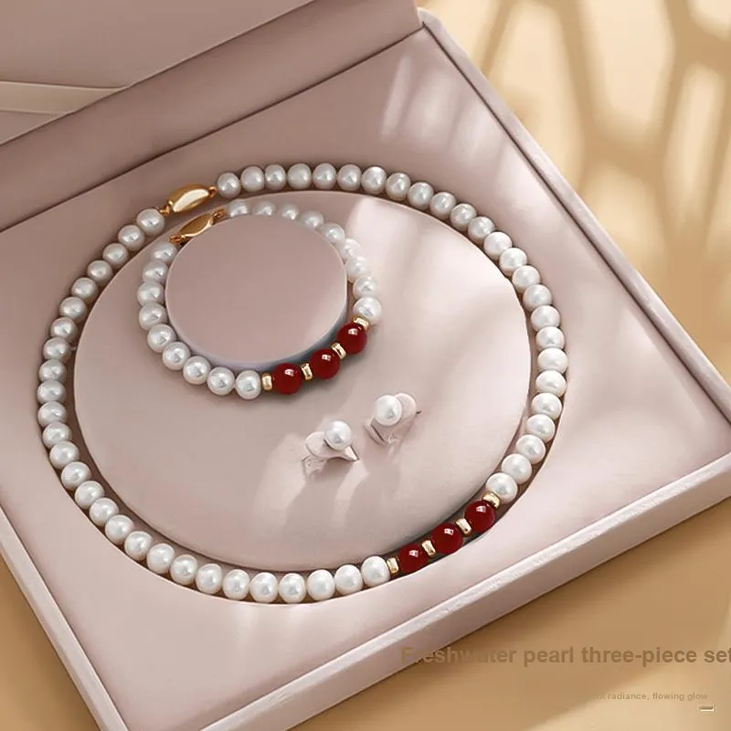Taste The Color Pearl Necklaces Women's-11