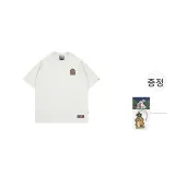그레이 화이트 홀딩 실버 마우스 여성 큐트 고스트 반팔 셔츠
