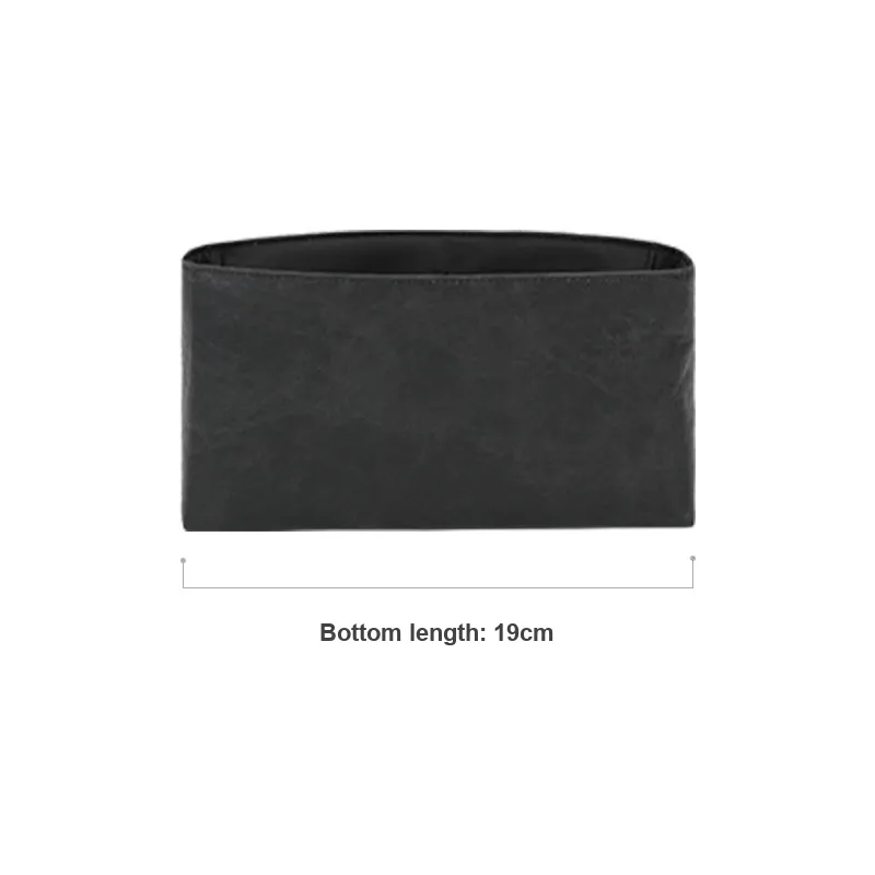 Tide DuPont Paper Storage Satin YSL Super Light Bag Accessory, Bag Insert Women's Black-2