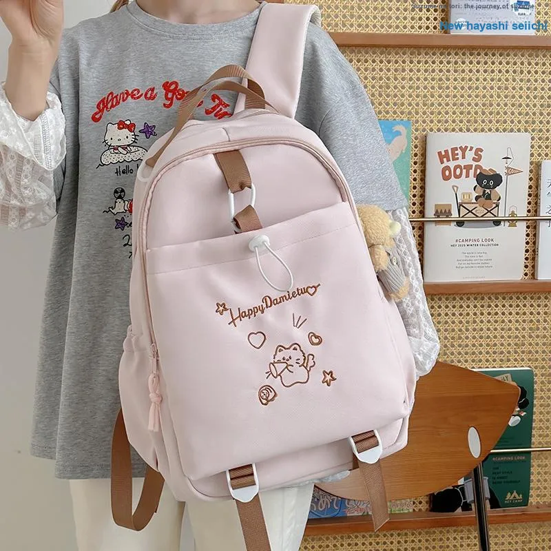 Kaka Tree Nylon Backpack Unisex Multicolor-13