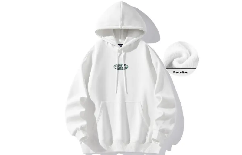 ZMOH Fleece Lined Hoodie Unisex Couple's-1