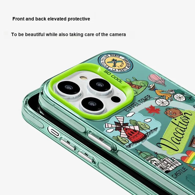 Marsfield Acrylic Material Magnetic Case Freedom Travel Phone Cases Compatibility Apple 16/15/14/13 Pro/Pro Max-3