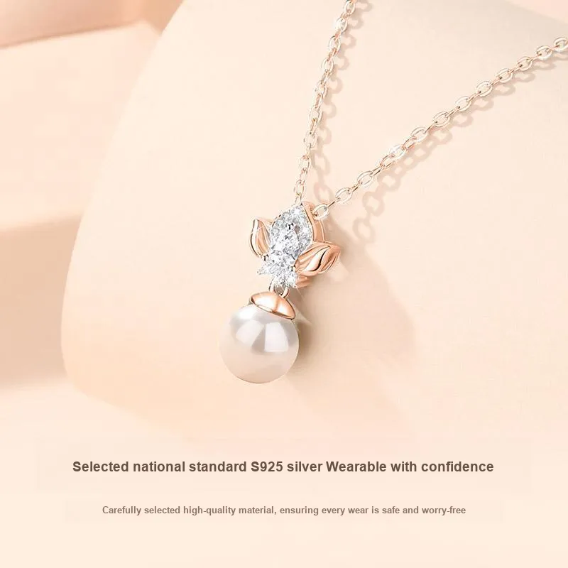 R Z Y S925 Silver Necklaces Women's-3