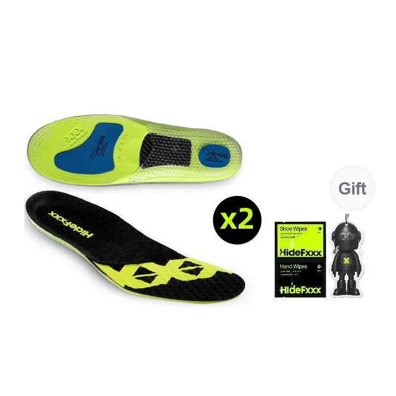 Hidefxx PORON Cushioning High Rebound Carbon Fiber Insoles Men's-10
