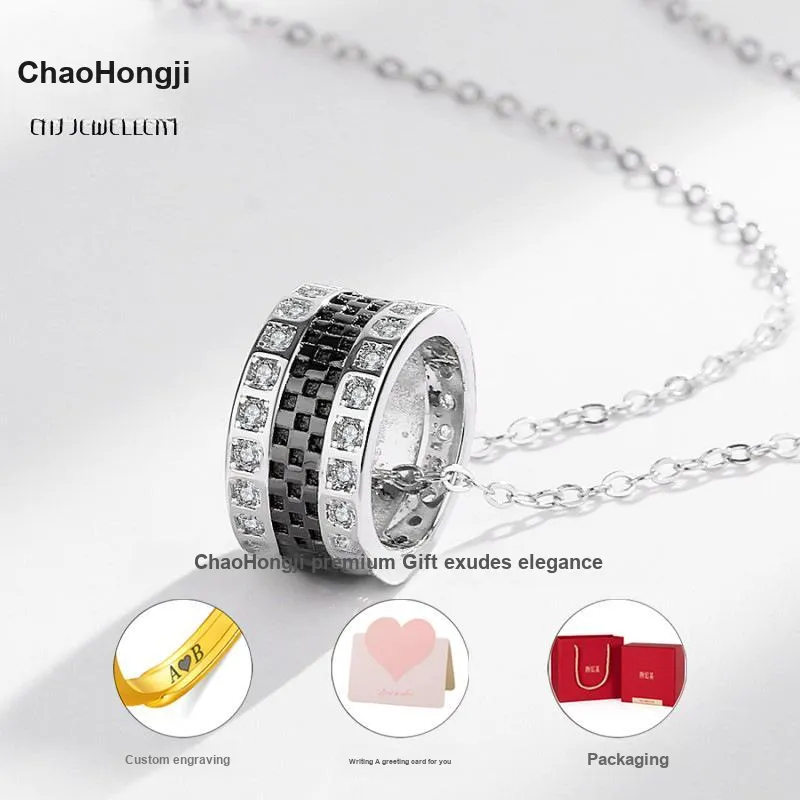 CHAOHONGJI S925 Silver Necklaces Men's-2