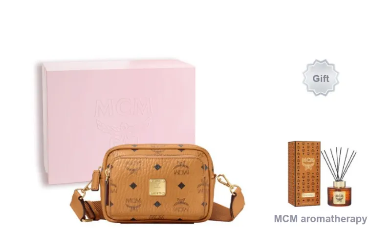 MCM Klassik Crossbody X Mini Visetos Cognac-6