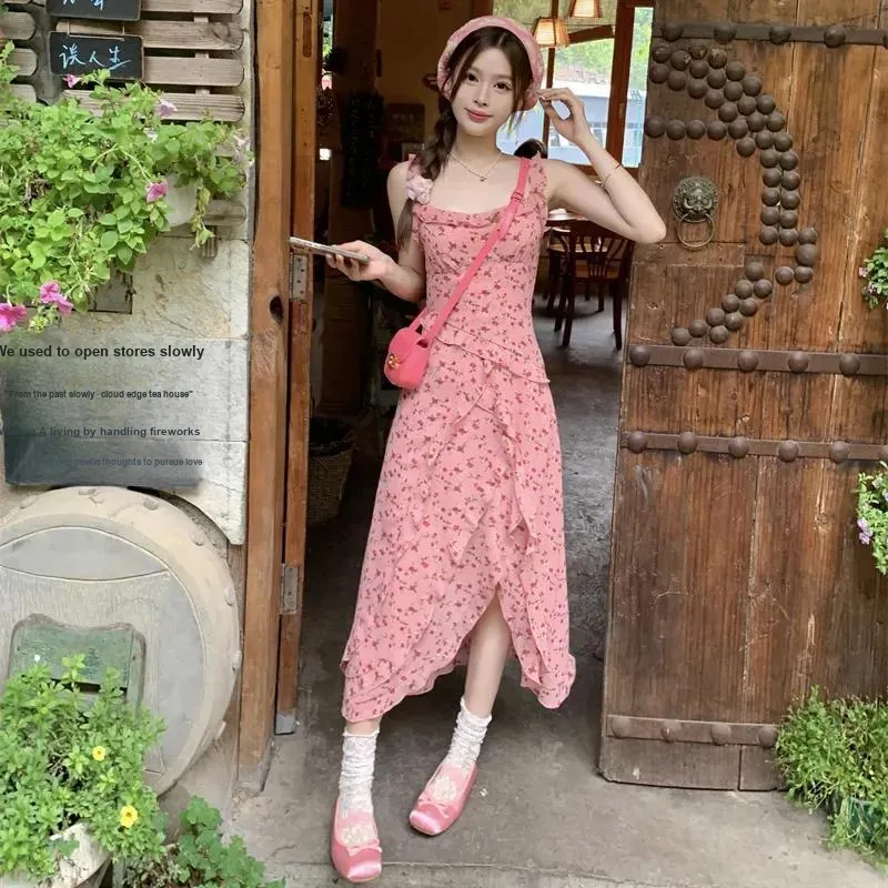 Gentle Welcome Slip Dress Women's Pink-4