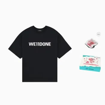 WE11DONE Logo print Cotton T shirt