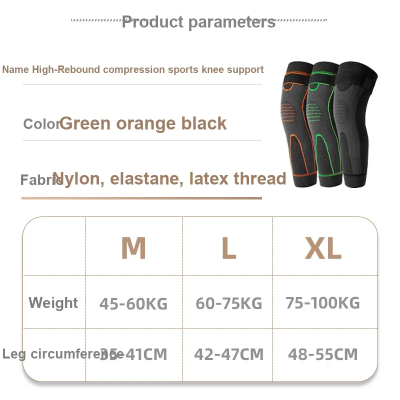 ZHIYILIANGPIN Knee Pads Running Unisex Nylon Spandex Latex Thread-4