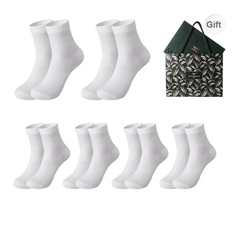 SEPTWOLVES Ankle Socks Summer Model Men's 6 Pairs Gift Box Sets+Shopping Bag-53