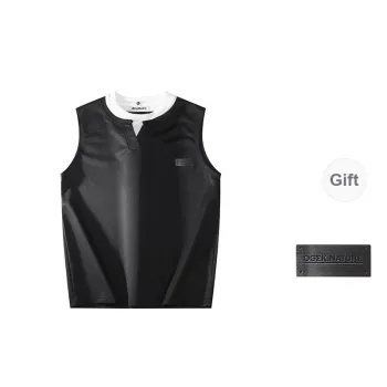 OGEK Tank Top Unisex Black Comes With Brooch