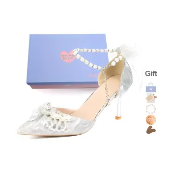 Xingdiman Slim Heel High Heels Women's Silver [ Gift Box Set ]