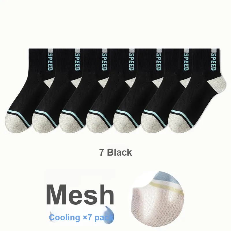 7 SEVFUN Mid Calf Socks Men's Combo Set-35