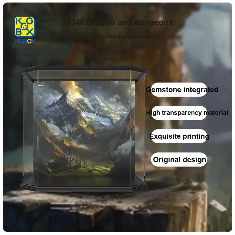 KGBOX Dungeons & Dragons Red Dragon Legend Figure Acrylic Display Case Model Accessories-5