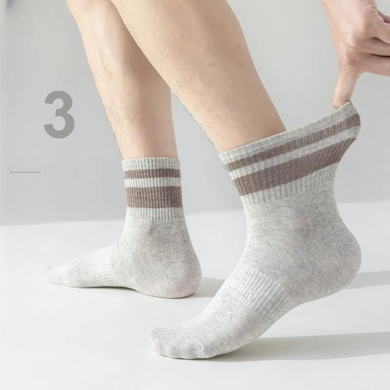 MIIOW Mid Calf Socks Men's 5 Pack-26