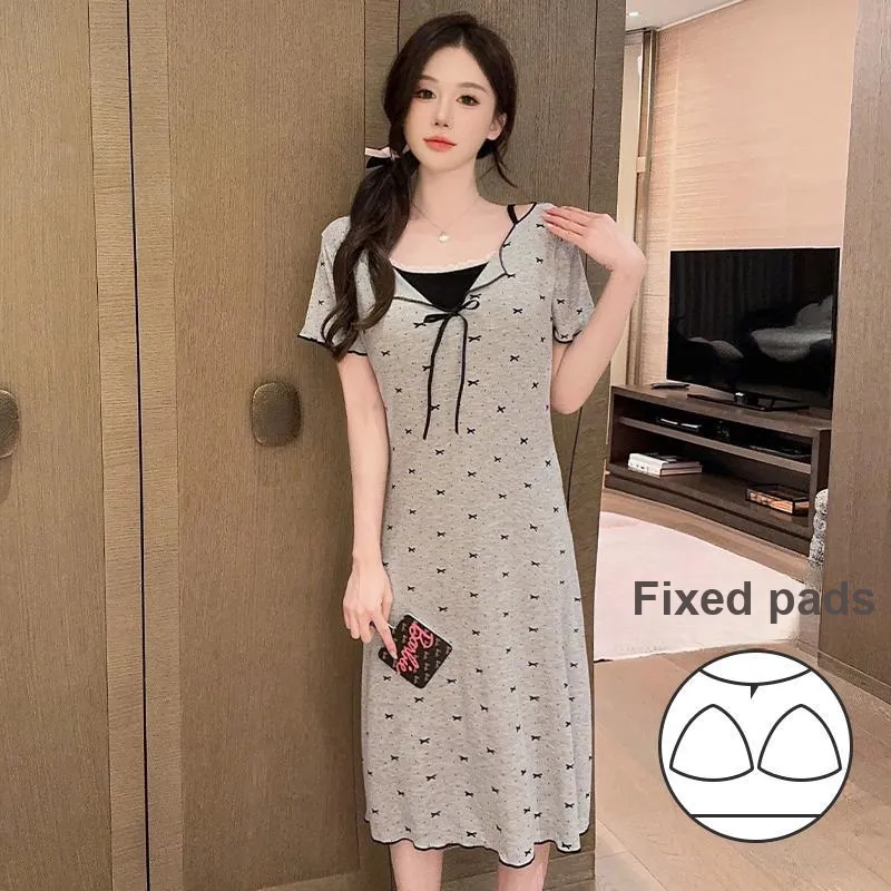 Sleeping Beauty Nightgown Women's Light Gray-1