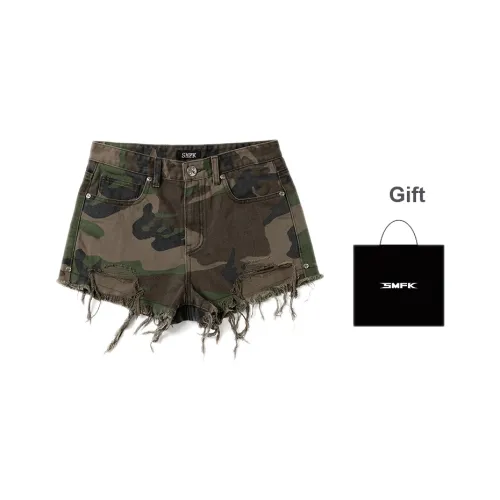 SMFK Land Камуфляж В комплекте сумка для покупок Женские джинсовые шорты