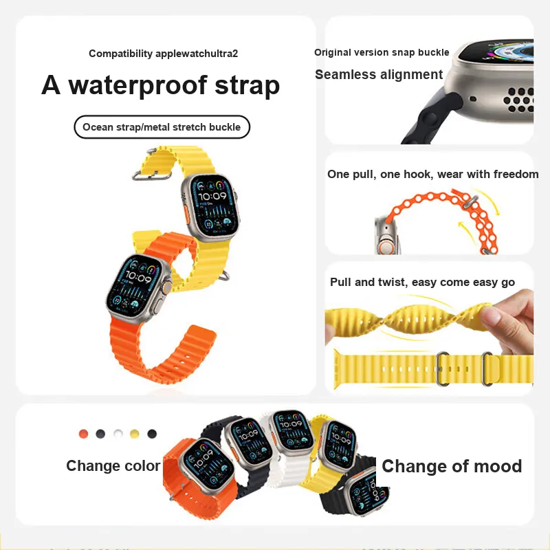 AMKE Apple Compatibility Watch Band Silicone Material-1