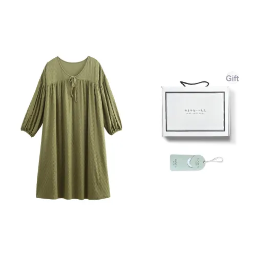 XUANZHITING Ночная сорочка Gift Box Set Женская Зеленая