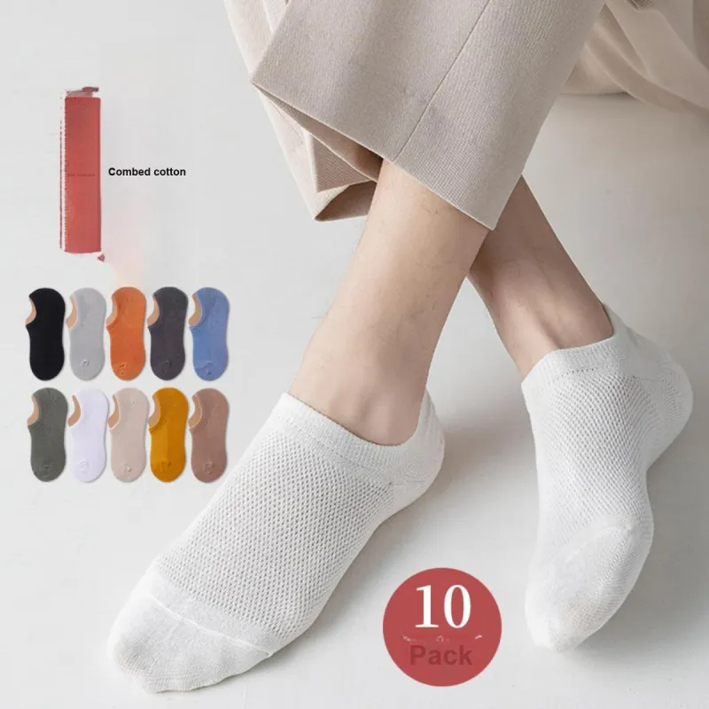 MIIOW No Show Socks Men's 10 Pack-2
