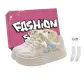 Beige Blue (Pink Shoe Box+Socks)