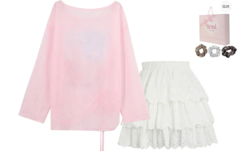 SNBL Two Piece Skirt Sets Women's-5