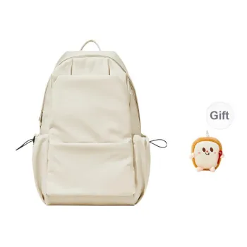 BOSTANTEN Fabric Backpack Unisex Ecru