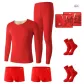 [Double-Sided Brushed]Crew Neck Men's Clothing Sets Box+2 Underpants+2 Socks